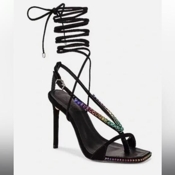 SCHUTZ rainbow sandal heels - Picture 12 of 12